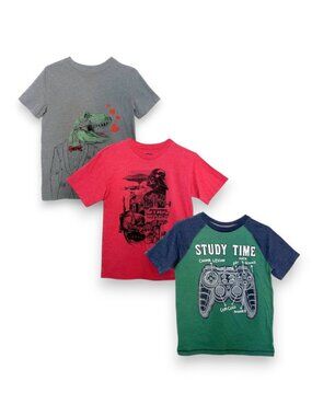 3 Pk Big Boys Star Wars Gamer Dino Graphic Short Sleeve T-shirt Set Size L